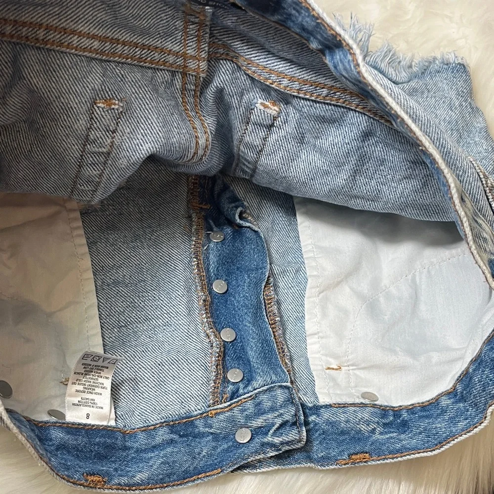 Aeropostale Boyfriend Short Distressed Denim Shorts